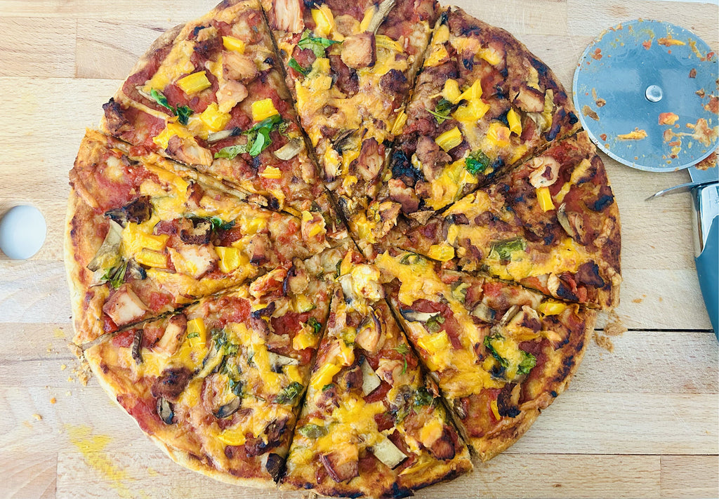 Basil Boost Chicken Pizza